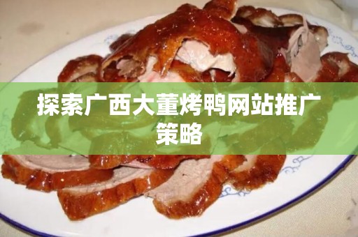 探索广西大董烤鸭网站推广策略